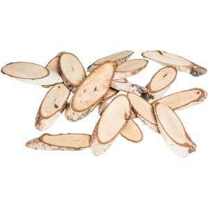 Videx Garden Streudeko: Birkenholz-Scheiben, Natur, 70g, für Deko und Bastelarbeiten.