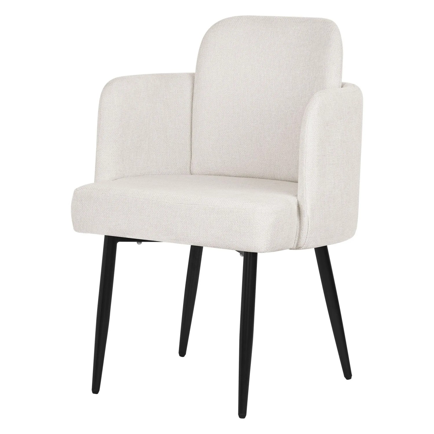 ML-Design Esszimmerstuhl Beige mit Stoffbezug Rückenlehne Rattan-Optik günstig online kaufen