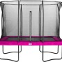 Salta Comfort Edition Gartentrampolin, 305x214 cm, pink, mit Sicherheitsnetz.