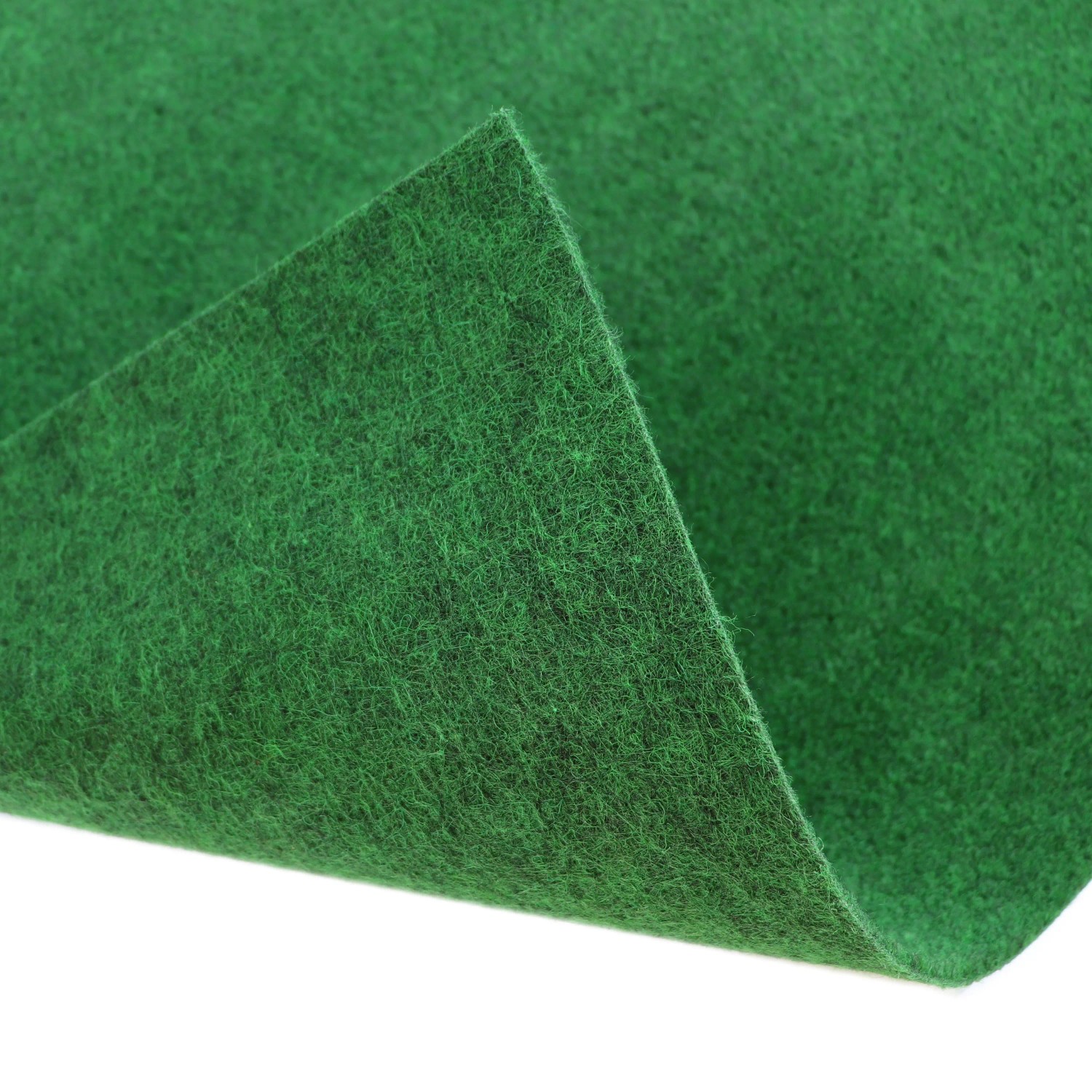 Dunkelgrüner Primaflor Rasenteppich Garden B1, ideal als Messeteppich oder für Modellbau.