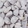 Wolken-weißer Marmorbruch, 25-50 mm, im Big-Bag (1000 kg) für Zierkies und Ziersplitt.