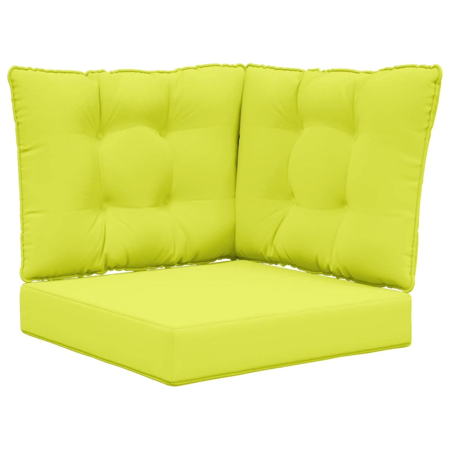 vidaXL Sofakissen für Draußen 3-Tlg Grün Polyester 900800