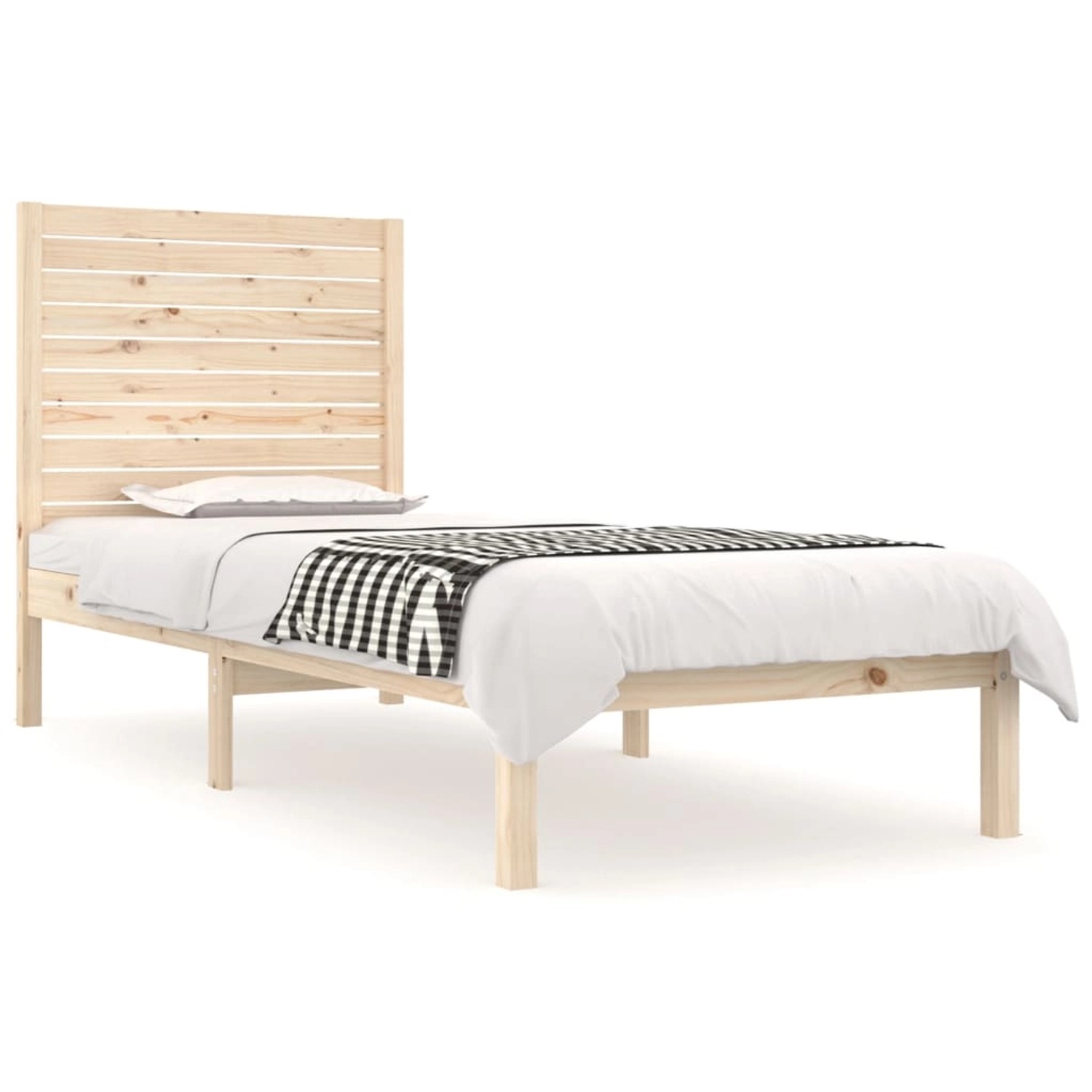 vidaXL Massivholzbett 75x190 cm 2FT6 Small Single1156877 günstig online kaufen