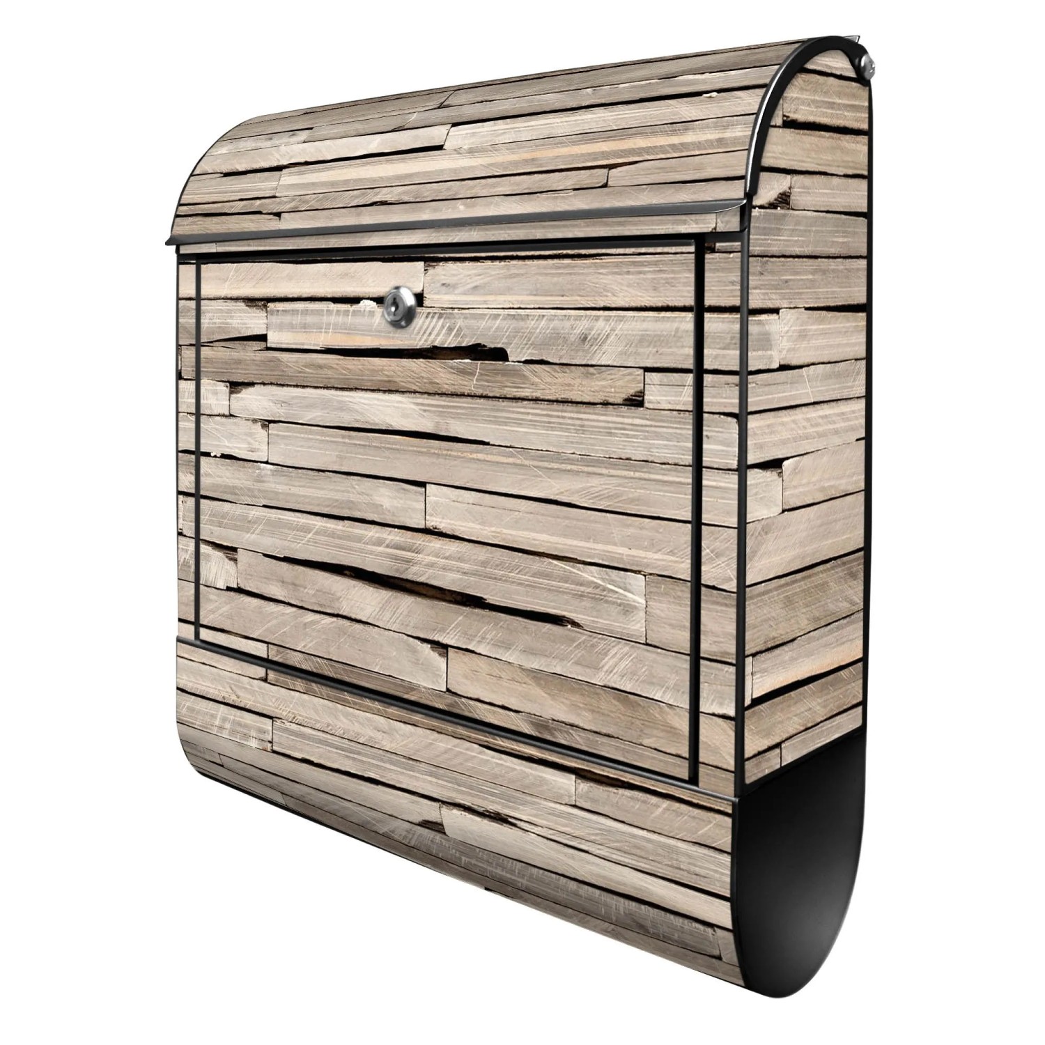 Banjado Design Briefkasten Schwarz Pulverbeschichtet 39x47x14cm 2 Schlüssel günstig online kaufen