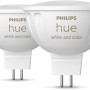 Zwei Philips Hue LED MR16 Lampen, White & Color Ambiance, 2er-Pack. Smarte GU5.3 LED Lampen.