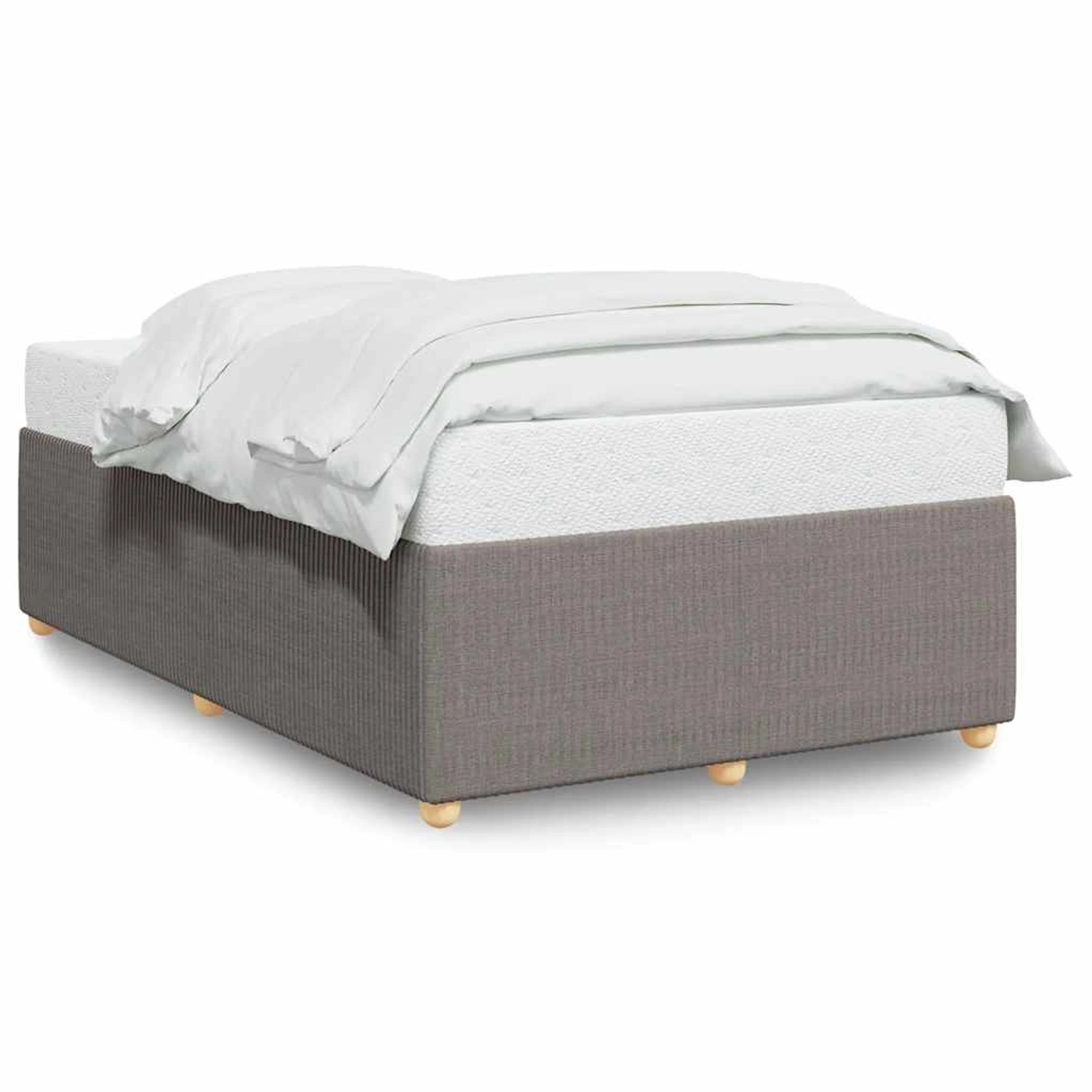 vidaXL Bettgestell ohne Matratze Taupe 120x200 cm Stoff 3284932 günstig online kaufen