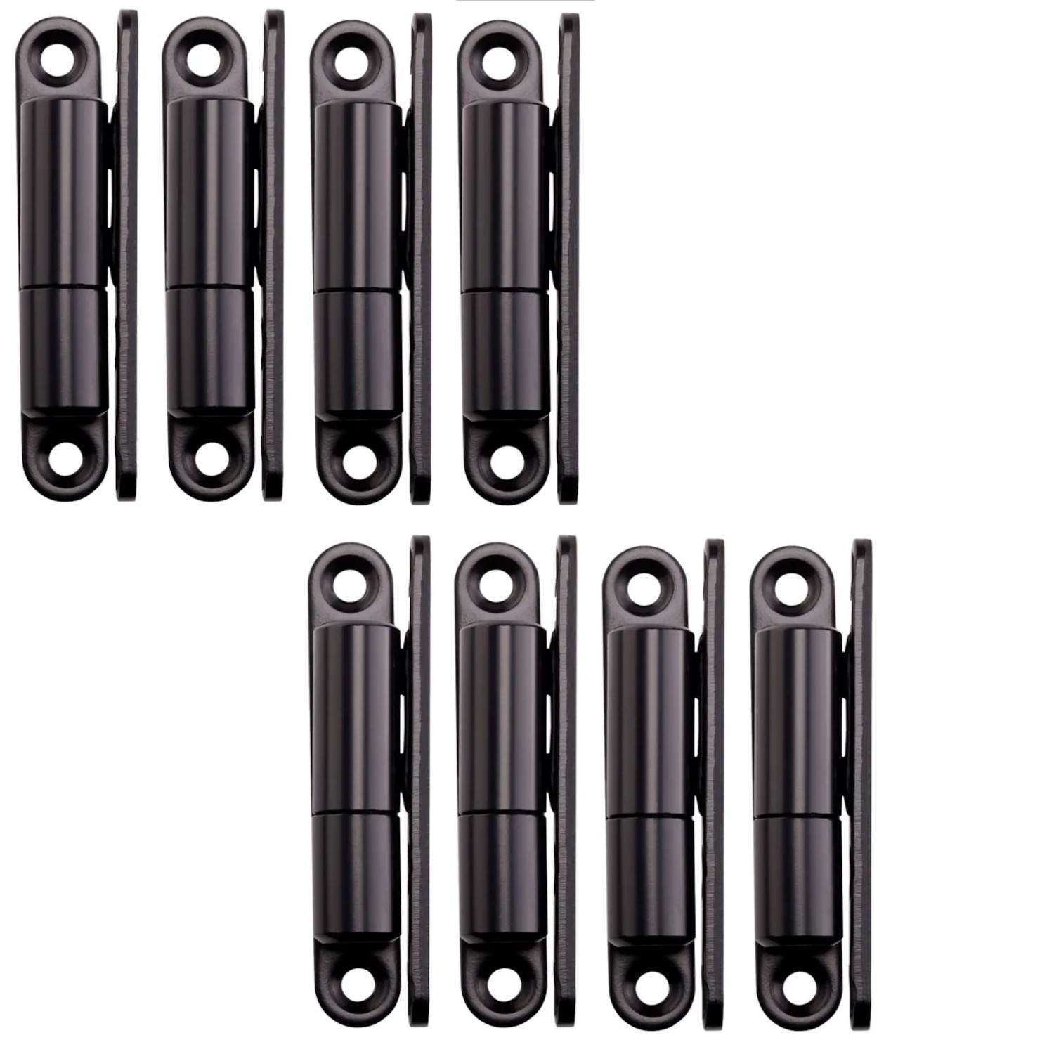 SOTECH 8 Stück Türband Aufschraubband 15 x 83 mm Schwarz
