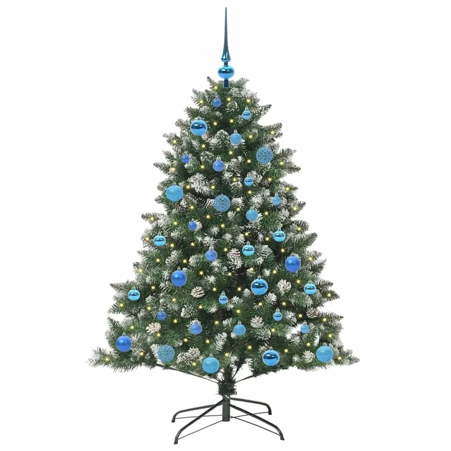 vidaXL Künstlicher Weihnachtsbaum mit 150 LEDs Grün 105 x 105 x 150 cm 3395228