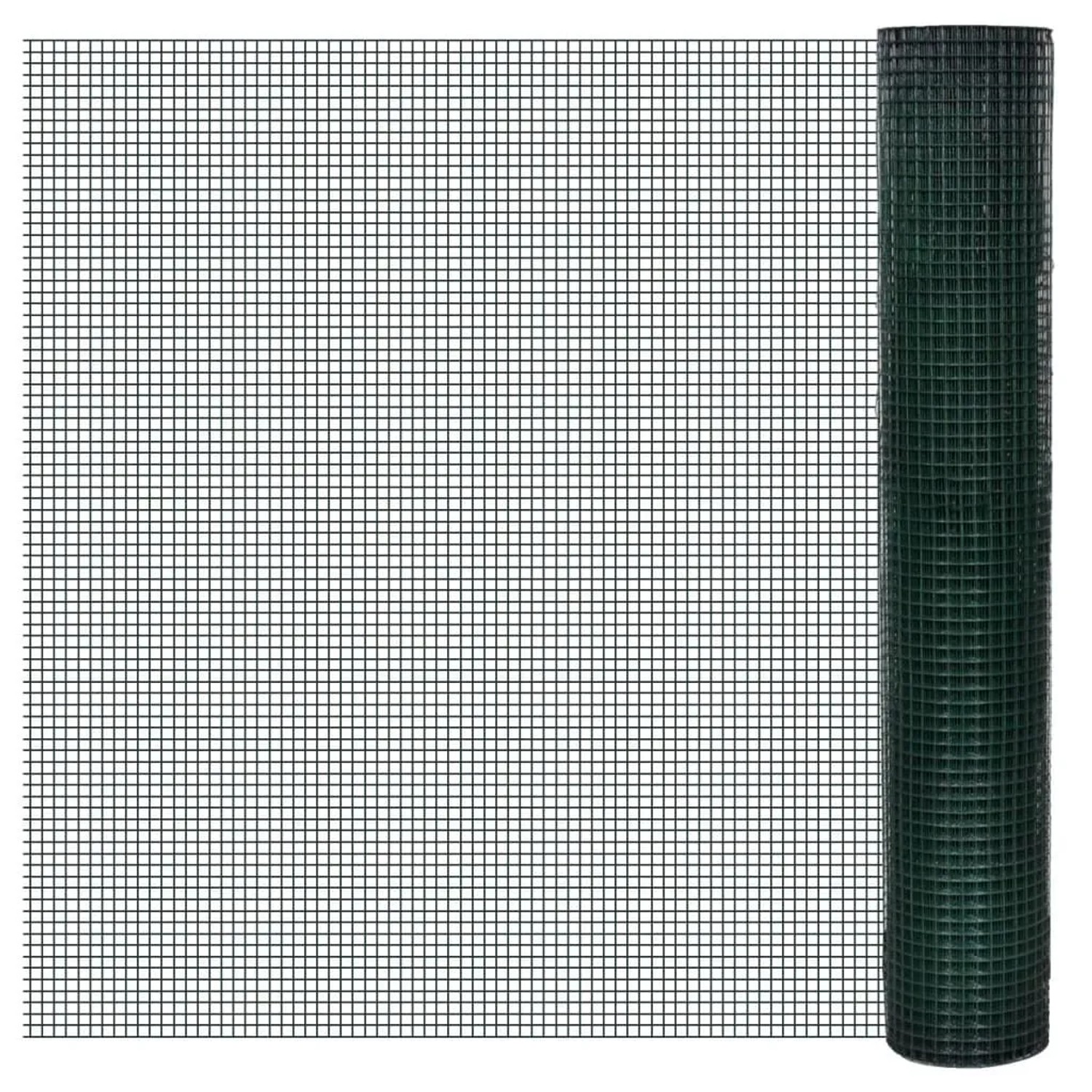 vidaXL Drahtzaun für Hühner Verzinkt mit PVC-Beschichtung 10x1 m Grün 14043 günstig online kaufen