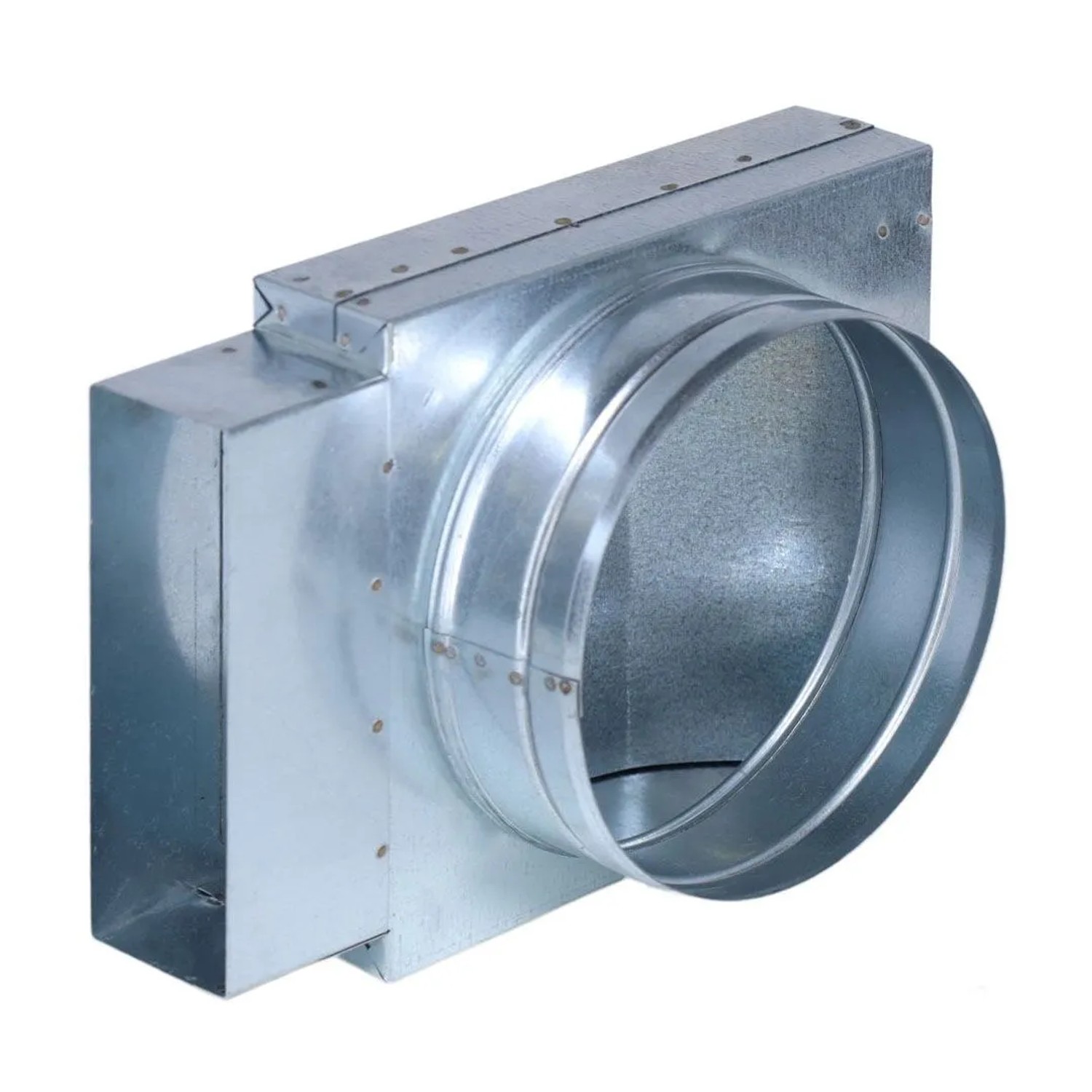 Subtiel Flachkanal Übergang 90° 150 x 50 mm Auf Ø 160 mm