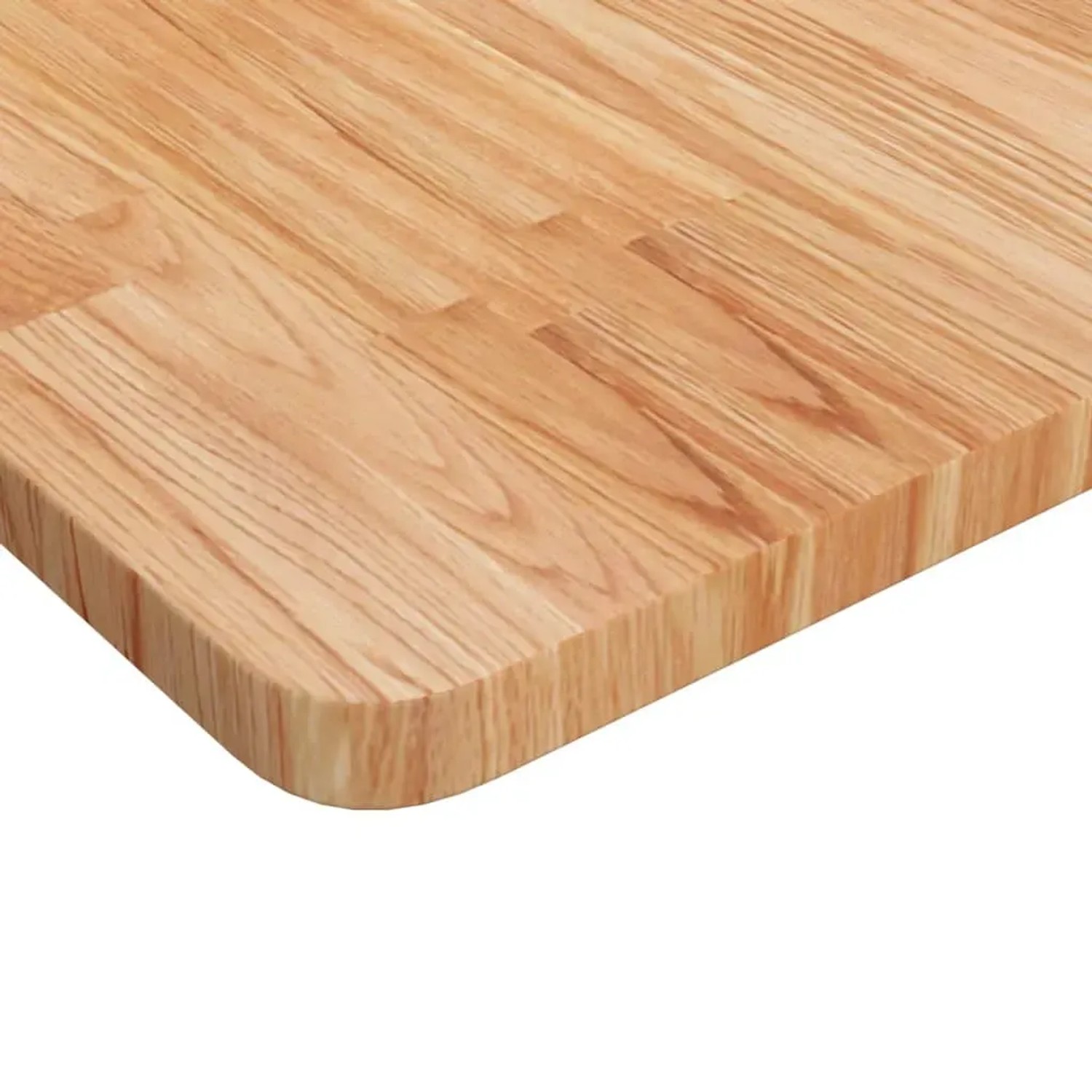 Quadratische, hellbraune Tischplatte aus Eiche (90x90cm) für Tische.