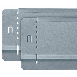 Bellissa Rasenkante Basic, 2er-Set, verzinkt, 100x10 cm, zur Gartengestaltung und Beetabgrenzung.