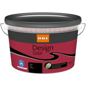 Eimer OBI Design Color, matte, persischrote Wandfarbe, 1 Liter.