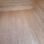 Innenansicht Weka Designhaus, Holzfußboden und Holzwände