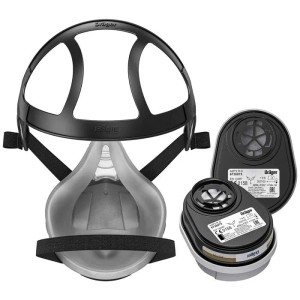 Dräger Atemschutzmaske Halbmaske X-plore 3300 A2 P3 Lackierermaske und Staubmaske Größe L