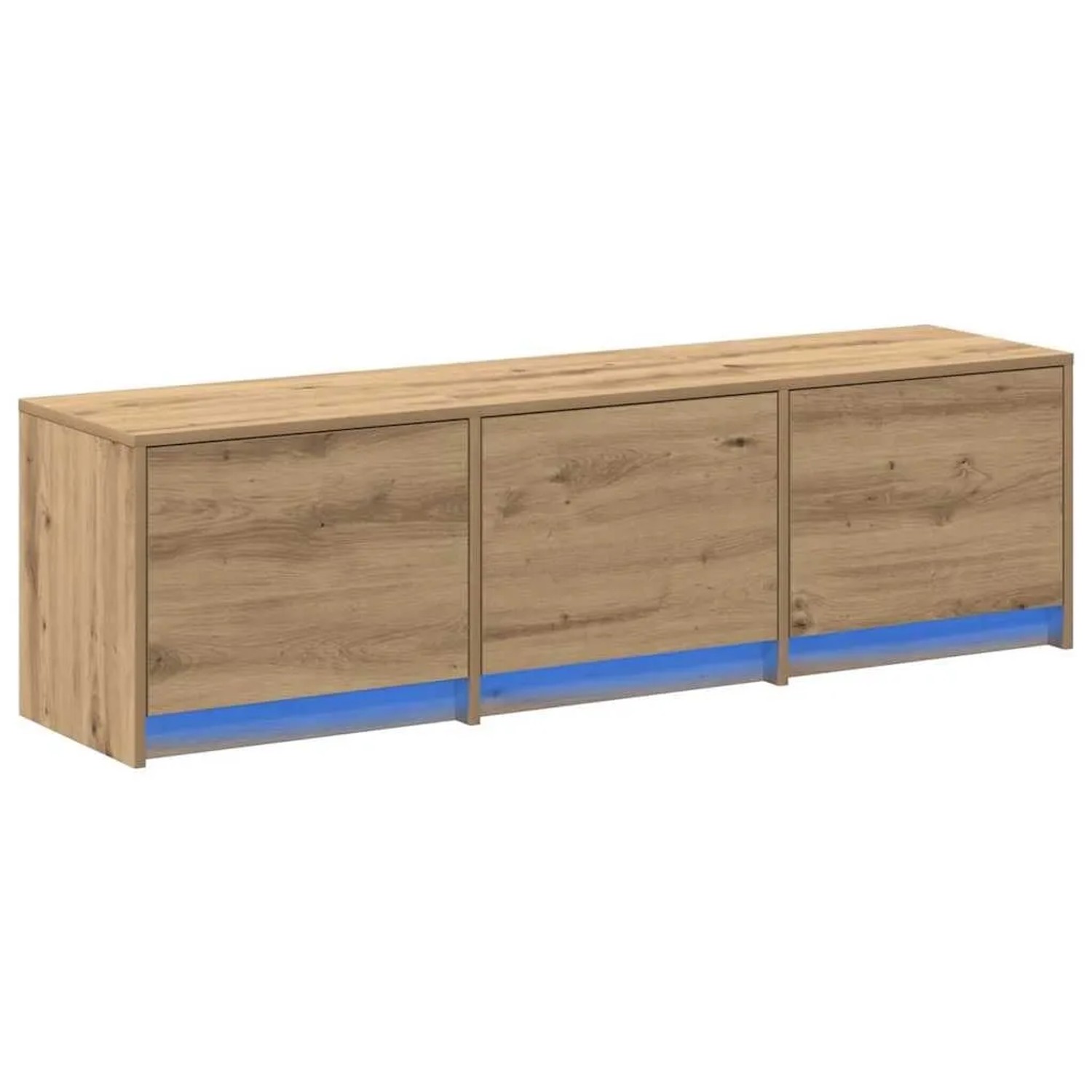 vidaXL TV Schrank mit LEDs Kunsthandwerk Eiche 140 x 34 x 40 cm 3418708