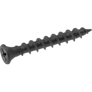 Rigips Gipsplattenschraube, 5,5x38 mm, phosphatiert, mit Trompetenkopf und Kreuzschlitz.