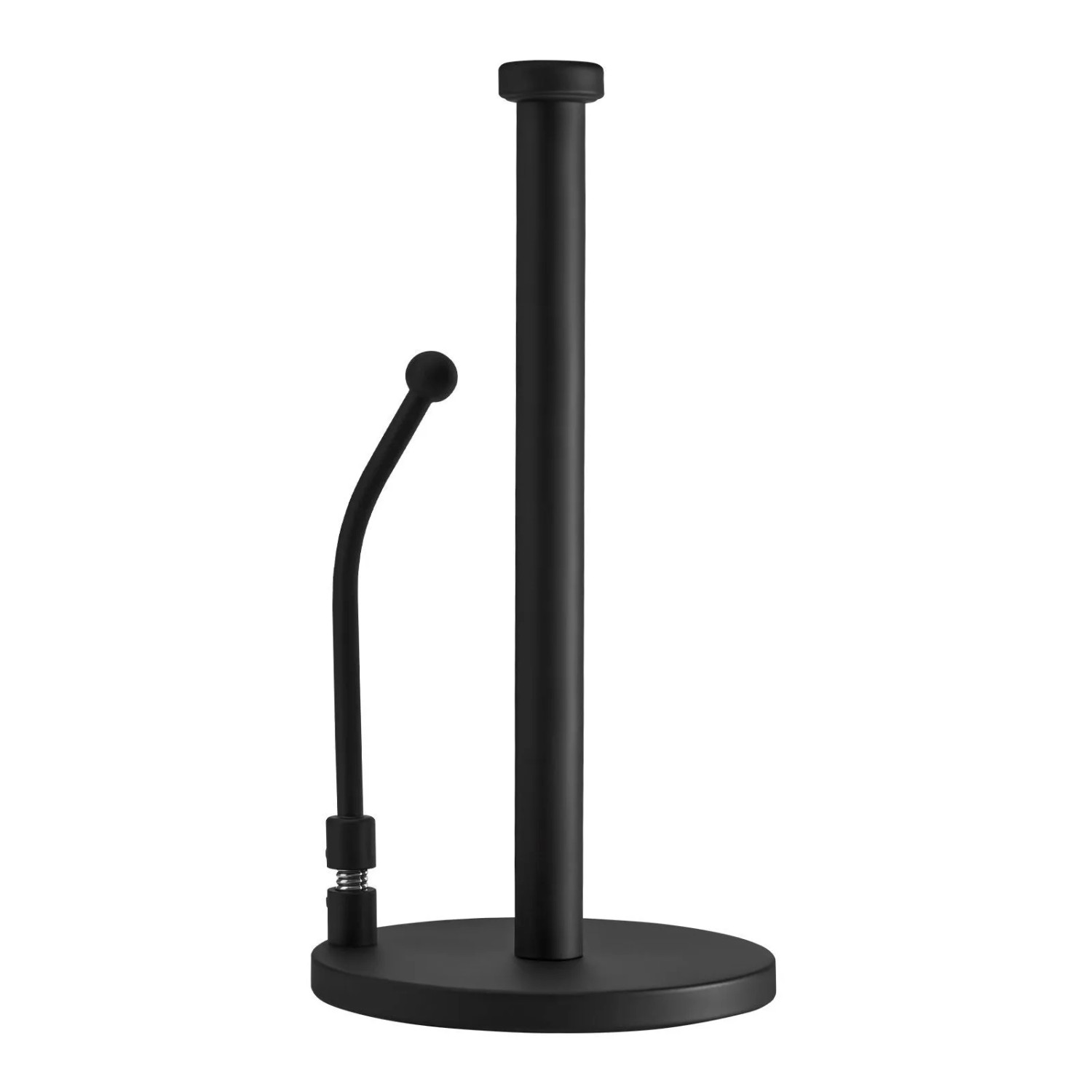 SOTECH Küchenrollenhalter Echt Edelstahl Schwarz mit Klemmbügel