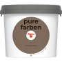 Eimer Alpina Wandfarbe Pure Farben Nussbraun, matte Innenfarbe.