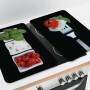 Wenko Herdabdeckplatten Caprese, 2er Set mit Tomaten, Mozzarella und Basilikum Motiven.