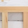 Detailansicht: Homestyle4u Kinderbett Natur 120x200 cm mit Rausfallschutz.