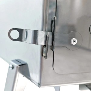 Grillpeter Feuerofen Batyr Ofen Edelstahl 2mm mit Rauchrohr