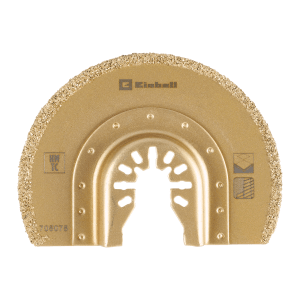 Einhell HM Sägeblatt Halbrund, Ø 87mm, für Multifunktionswerkzeuge zum Trennen von Fliesen.