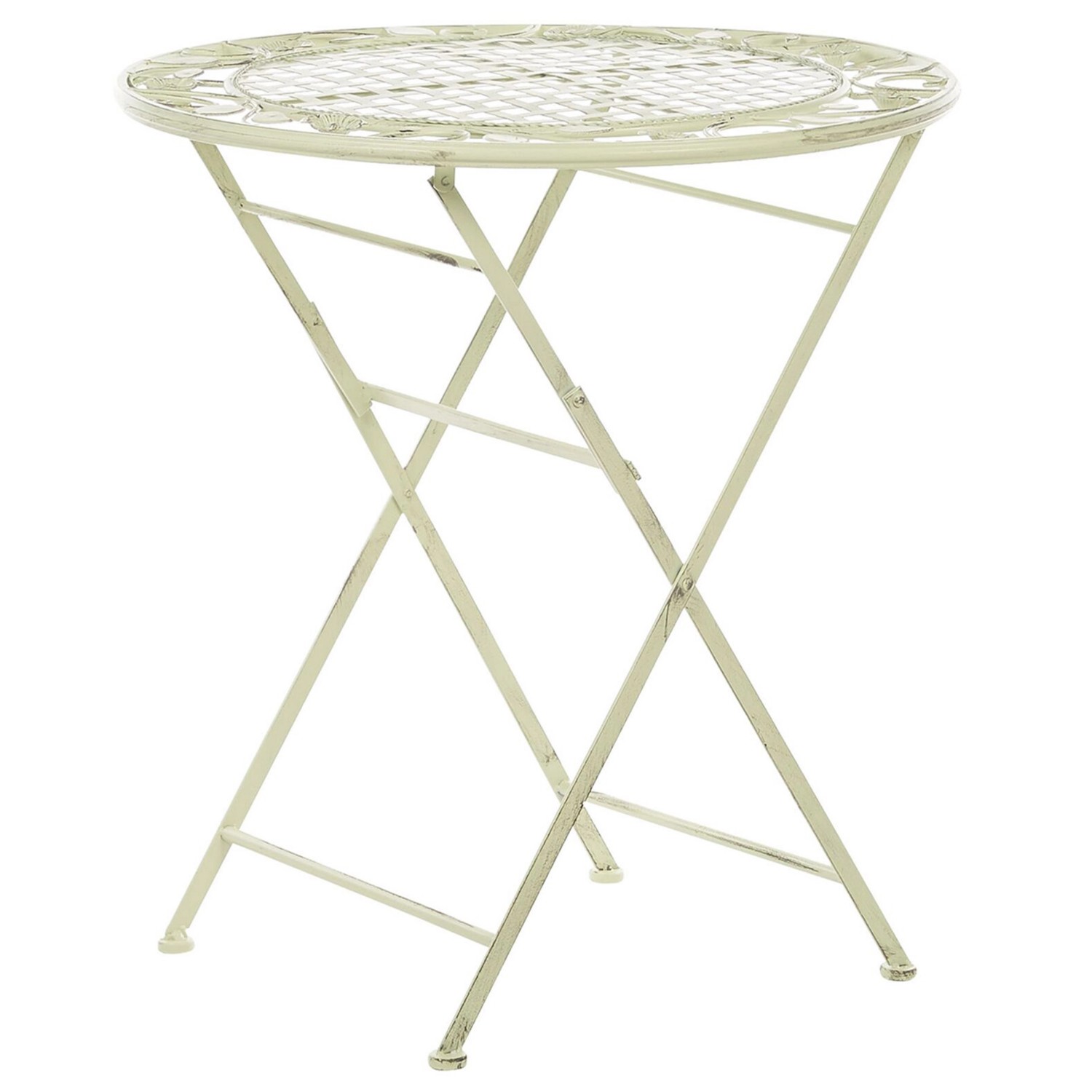 Beliani Klappbarer Tisch BIVIO Hellgrün 70x70x73 günstig online kaufen