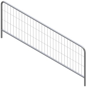 Mobilzaun, 3x1,2 m, Event, feuerverzinkt, für Baustellen und Veranstaltungen.