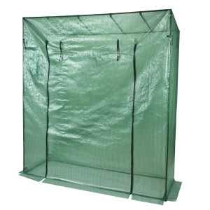 Tomaten Gewächshaus mit Stahlrohr und Folie, B 195 x H 215 x T 60 cm.