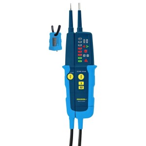 Pancontrol Spannungsprüfer PAN MV-1000A, 12-1000V, mit LED-Anzeige und Zubehör.