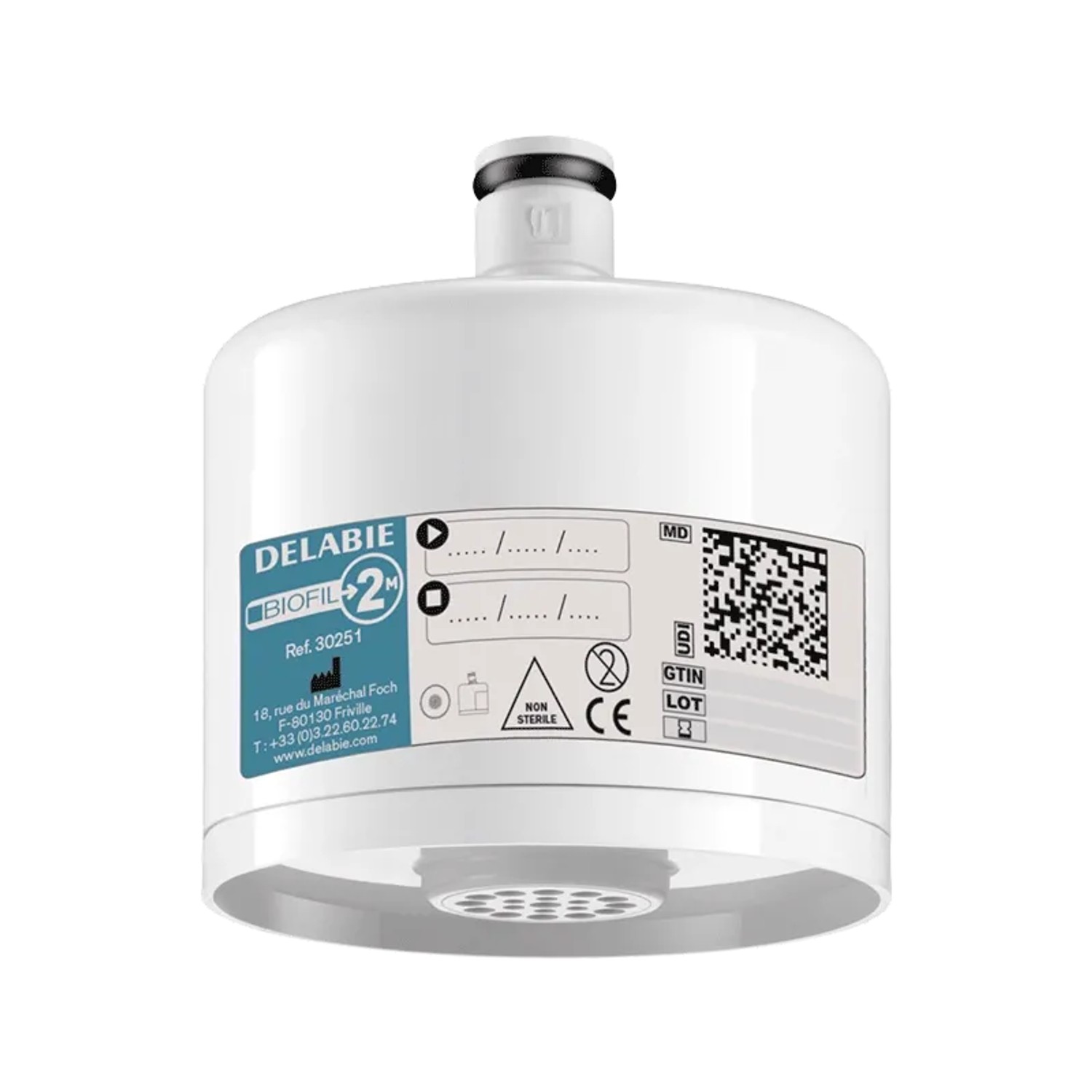 Delabie BIOFIL 2M Filter für Waschtisch non-steril, zentrierter Strahl - 10 Stück