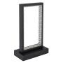 Schwarze Globo LED-Tischleuchte Samega, 14x7,5x23cm, für Außen-Deko. Moderne Akku-Tischlampe mit Touchdimmer.