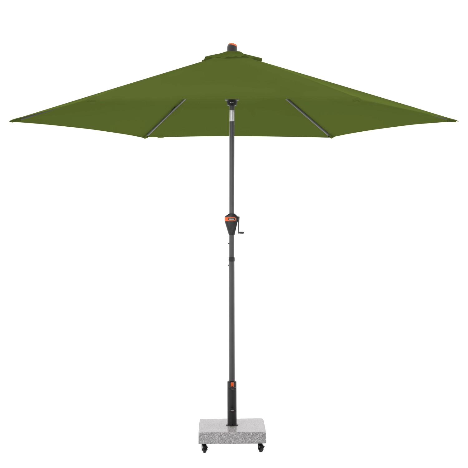 Doppler Mittelmastschirm myZone Auto Tilt ca. 305 cm Kiwi 6-teilig günstig online kaufen