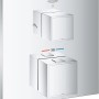 Grohe Grohtherm Cube Thermostat-Brausebatterie mit 2-Wege-Umstellung in Chrom.