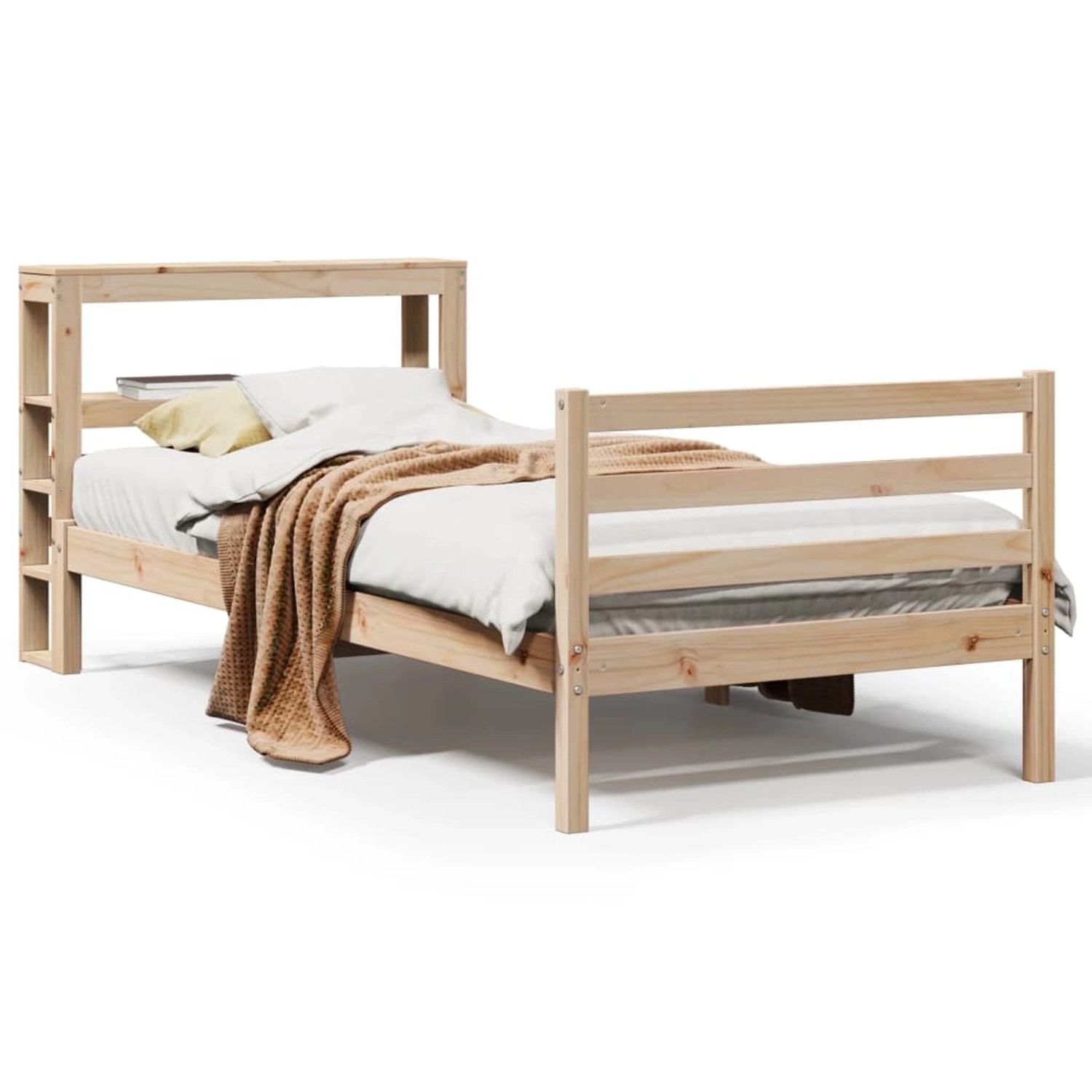 vidaXL Massivholzbett ohne Matratze 75x190 cm Kiefernholz 3305810 günstig online kaufen