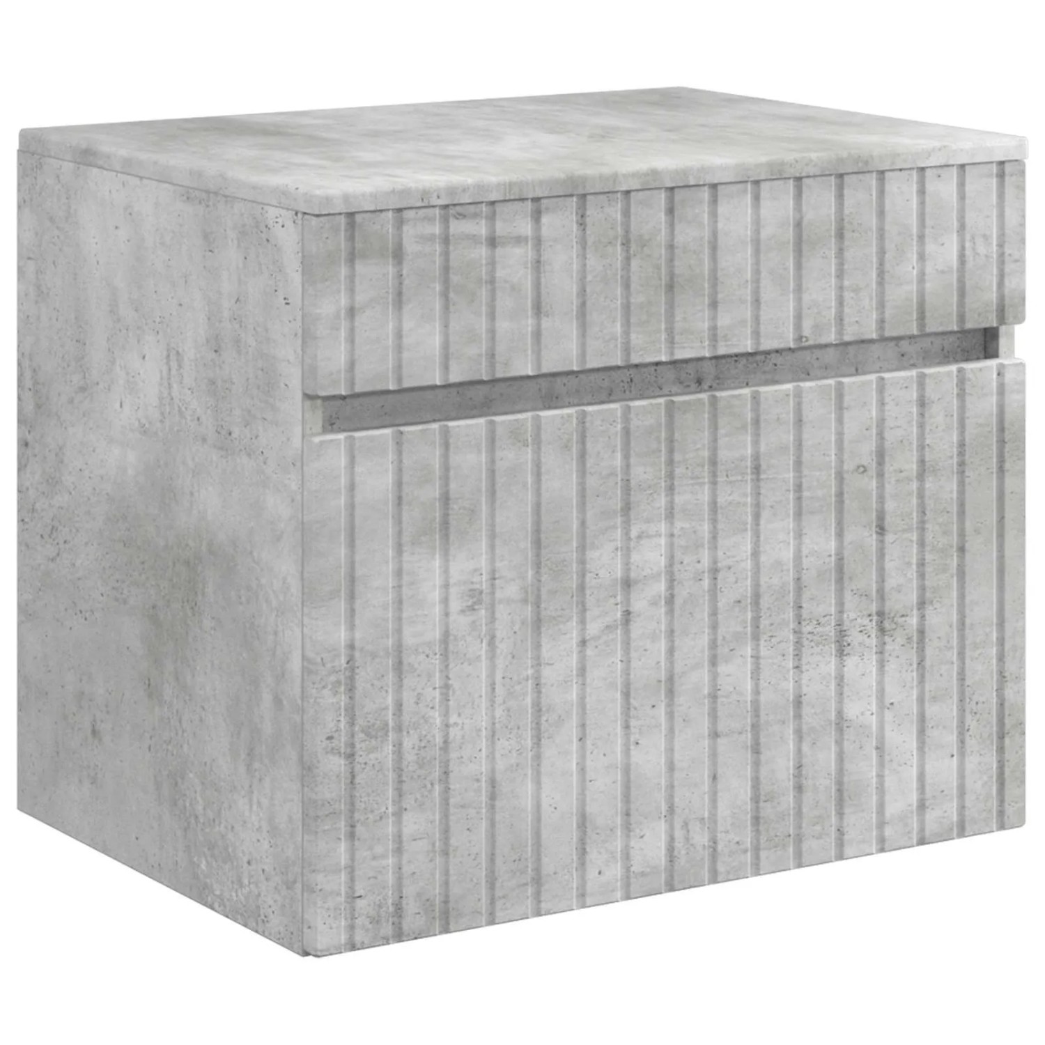 vidaXL Wandmontierter Badezimmerschrank Betongrau 59 x 44,5 x 50 cm 890635