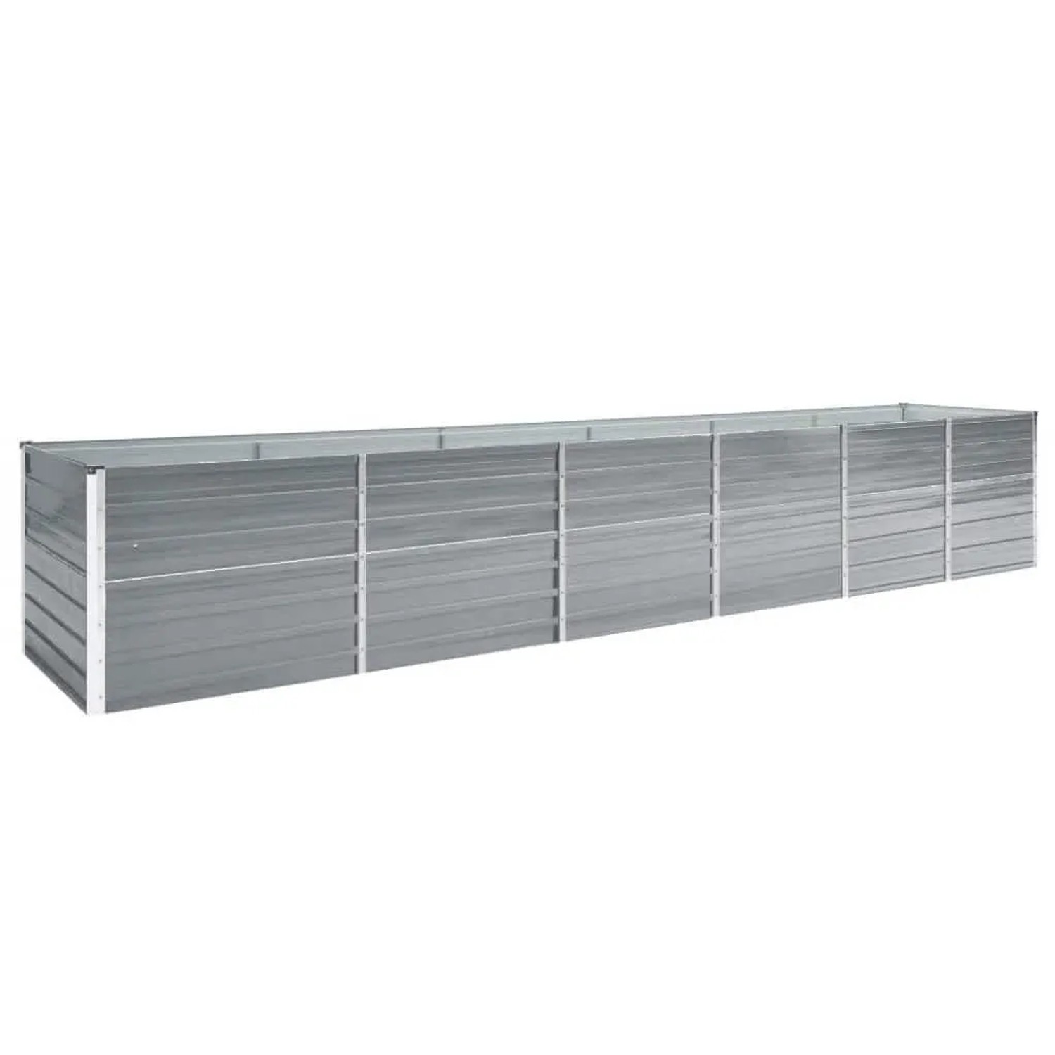 Furnicato Garten-hochbeet Verzinkter Stahl 480x80x77 Cm Grau