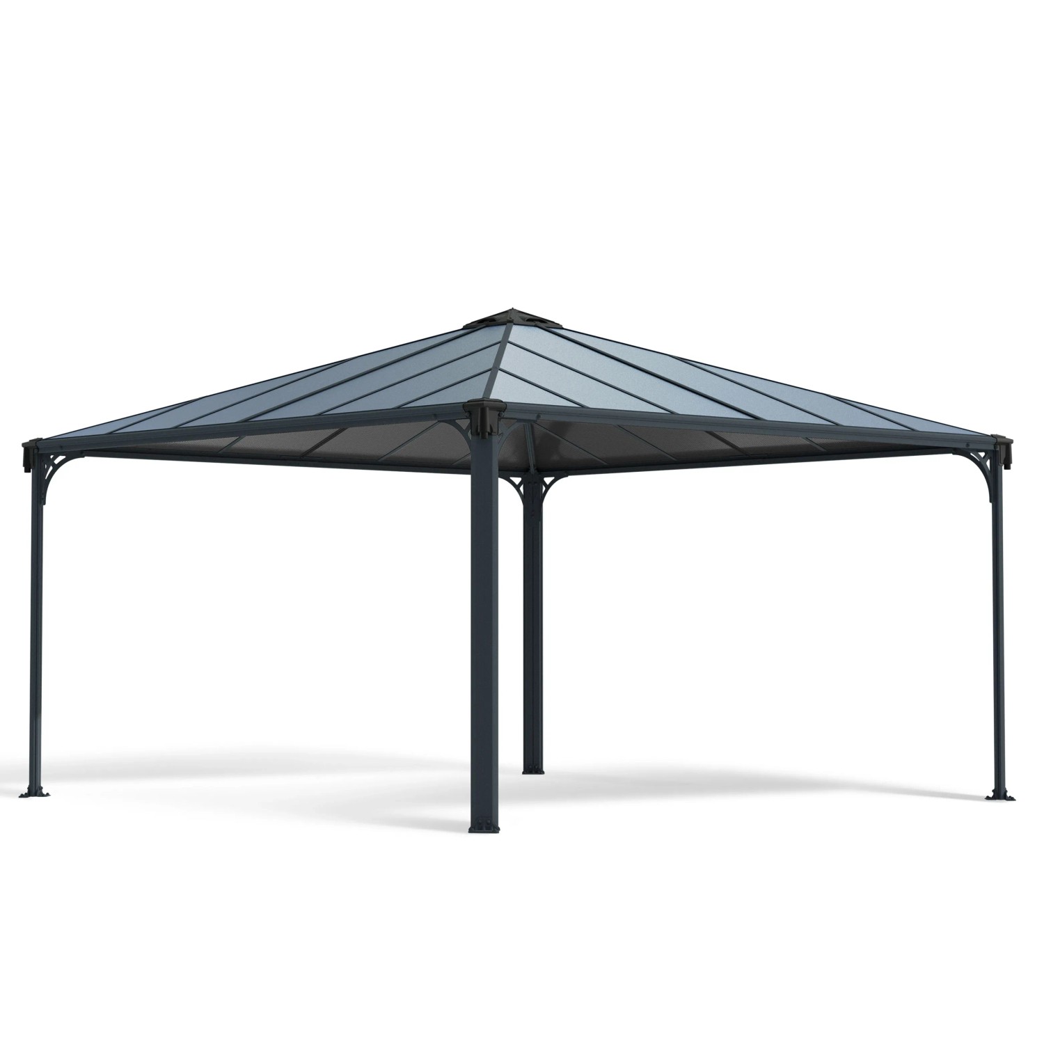 Canopia Gartenpavillon Palermo 4.3 x 4.3 Anthrazit günstig online kaufen