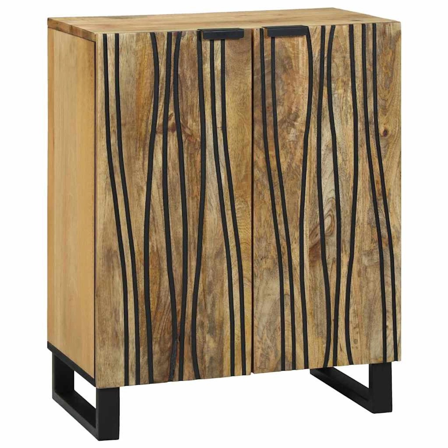 vidaXL Sideboard Braun 60 x 33,5 x 75 cm Massivholz Mango 4017938 günstig online kaufen