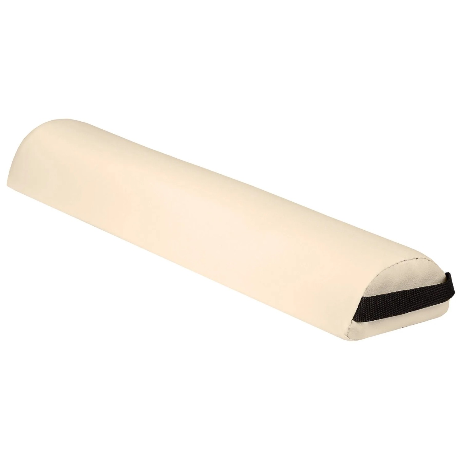Tectake Massage Lagerungsrolle  Halbrolle Für Nacken Oder Knie Gute Polsterung und Strapazierfähiger Kunstlederbezug  64 x 14 x 8 cm Beige