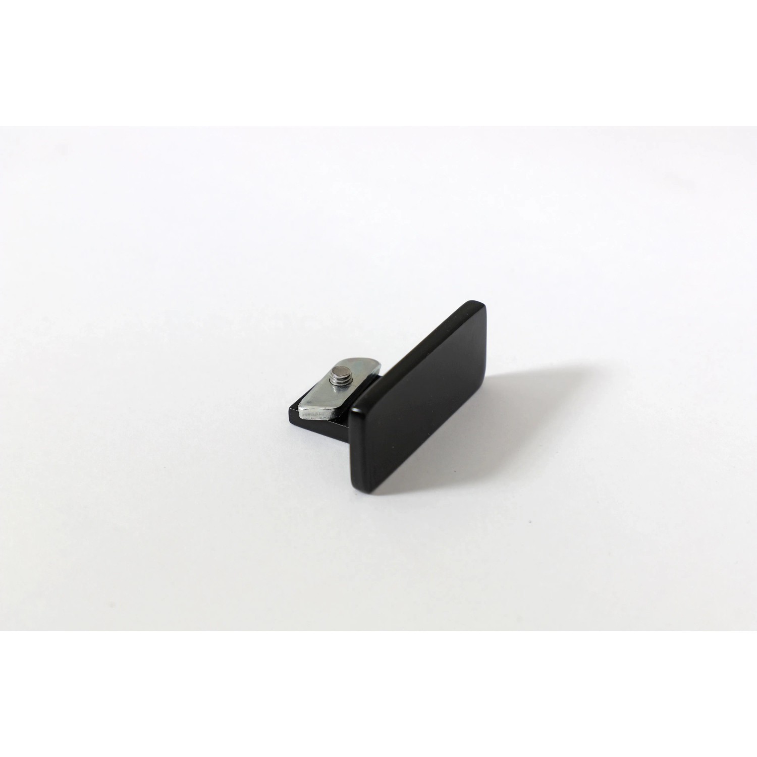 Schwarze Endkappe aus Aluminium für Handlauf, Zubehör für Treppen und Geländer.