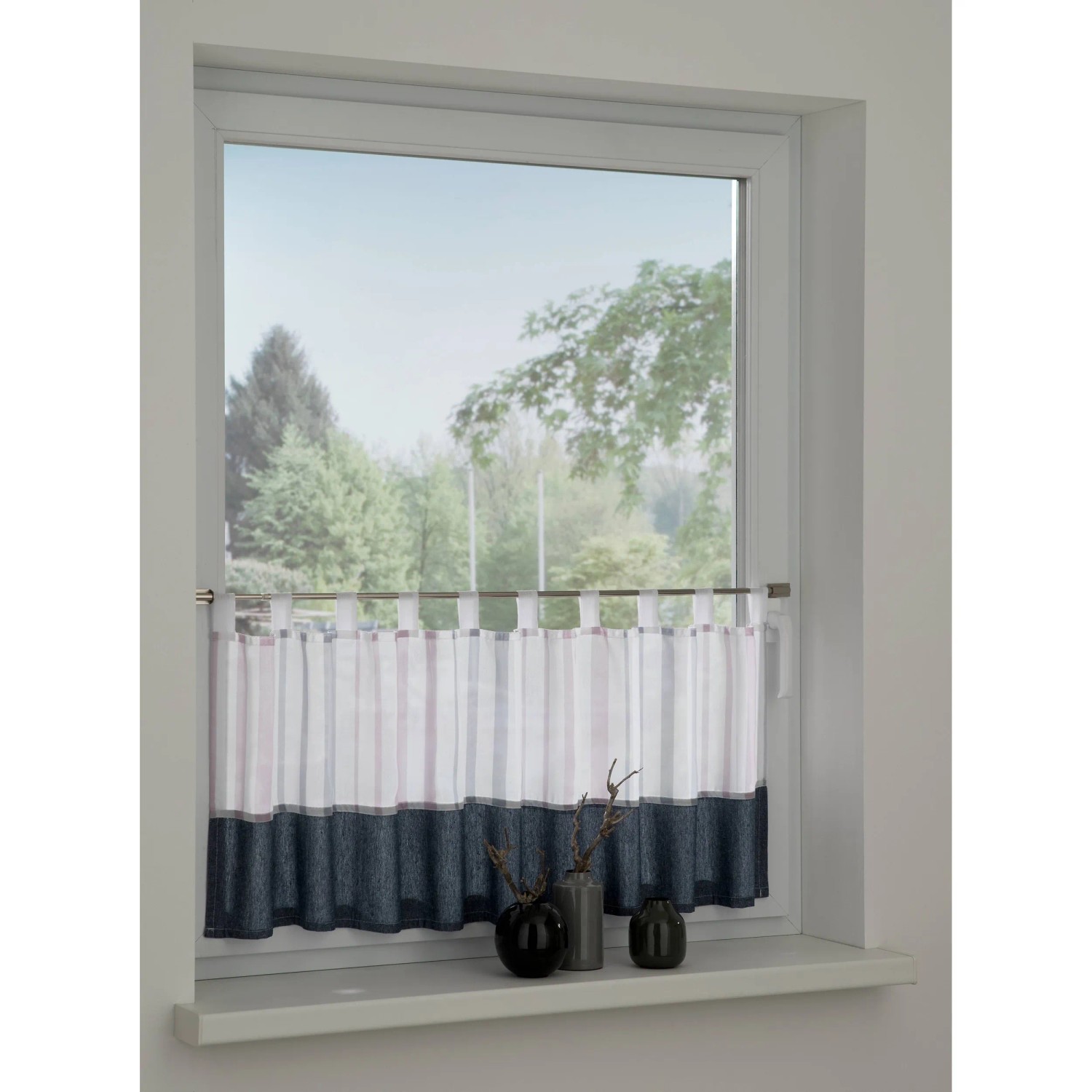Bennetti Bistrogardine Jeansoptik Blau 48 x 140 cm