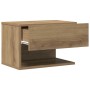 vidaXL Wand-Nachttische 2 Stk Artisan-Eiche 856823_5