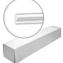 PROFHOME Wand- und Friesleisten Set, 40 Zierleisten (80 m), weiß, für Paneel-Zubehör.