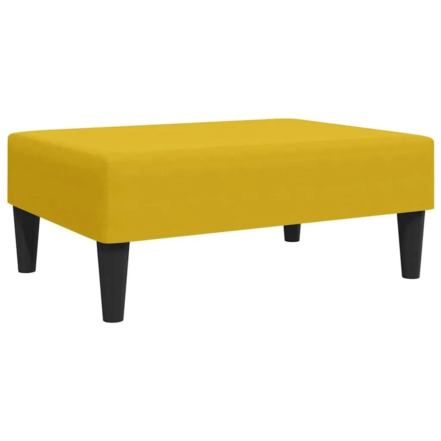 vidaXL Fußhocker Gelb 77x55x31 cm Samt 379561