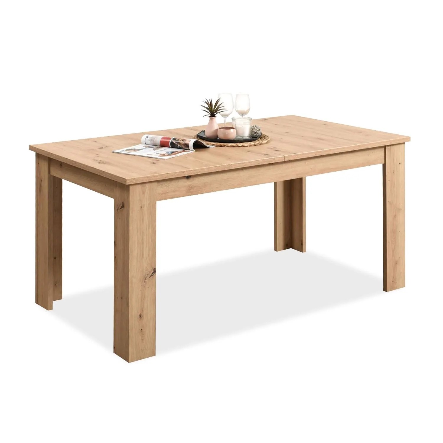 Homestyle4u Esstisch Natur 90x160 cm Eiche 2186