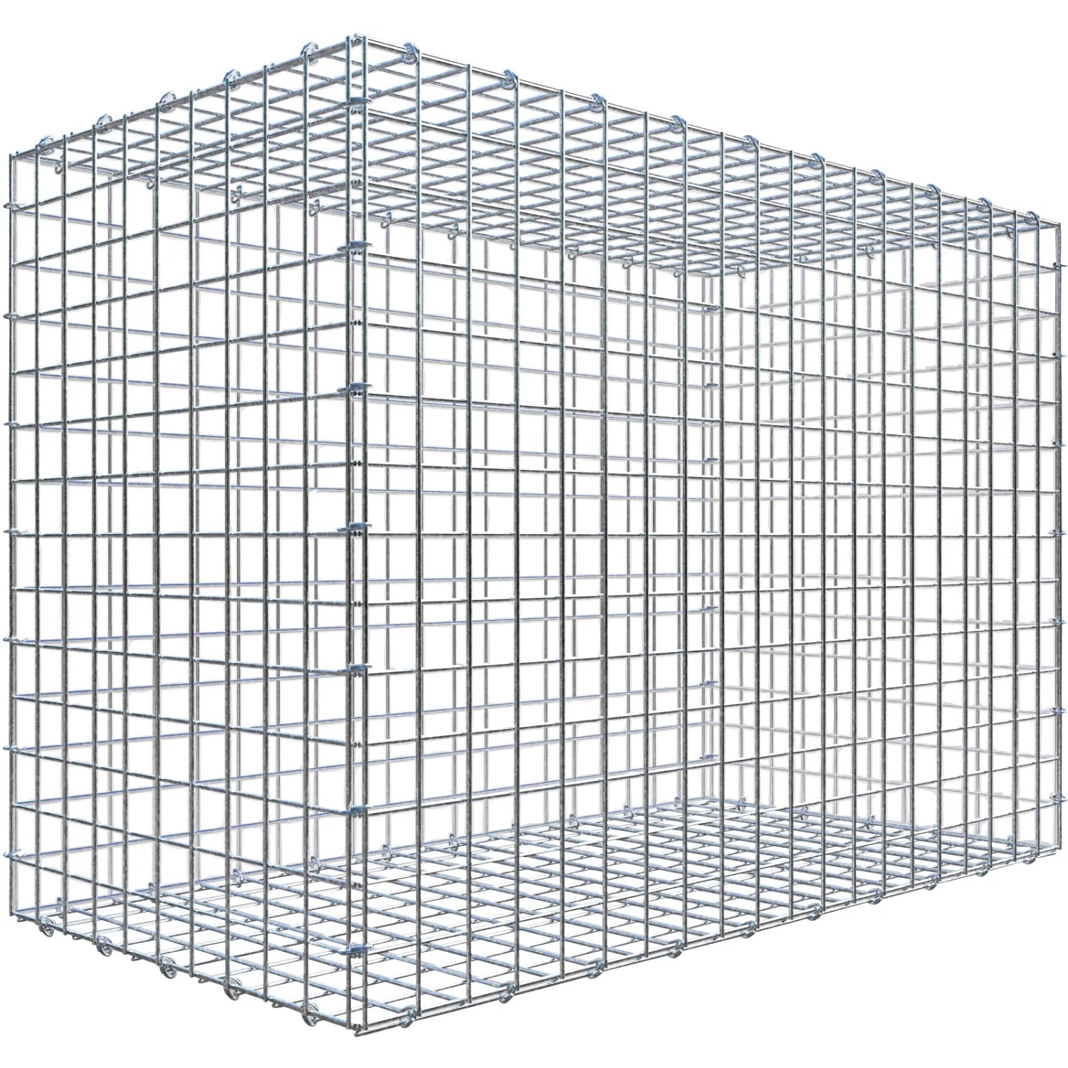 Gabiona C-Ring-Gabione 70 x 100 x 50 cm Maschenw 5 x 5 cm