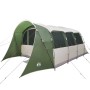 vidaXL Campingzelt grün-weiß aus Polyester, 576x325x213 cm, zusammenklappbar. Ideal für Outdoor-Abenteuer.