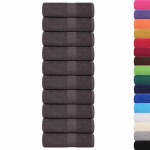 vidaXL Waschhandtücher 50 Stück FROGN Anthrazit 30x30 cm 100% Baumwolle 136676